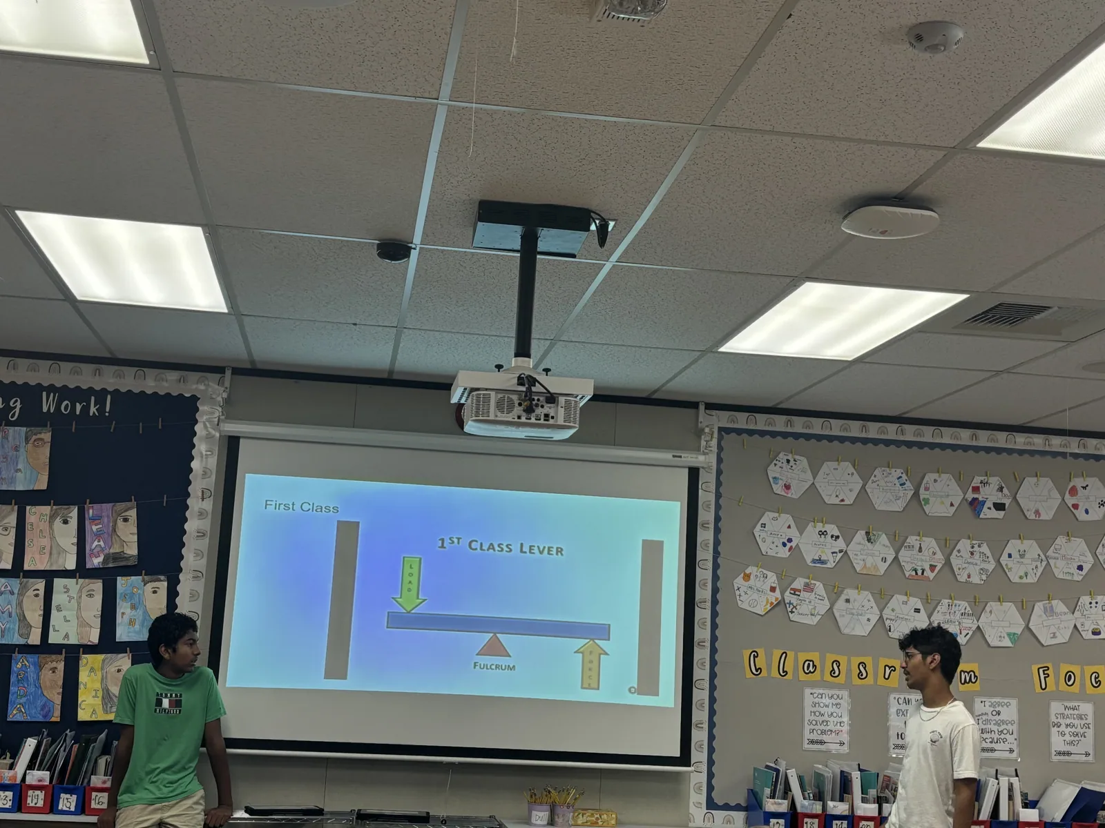 A classroom lesson about levers